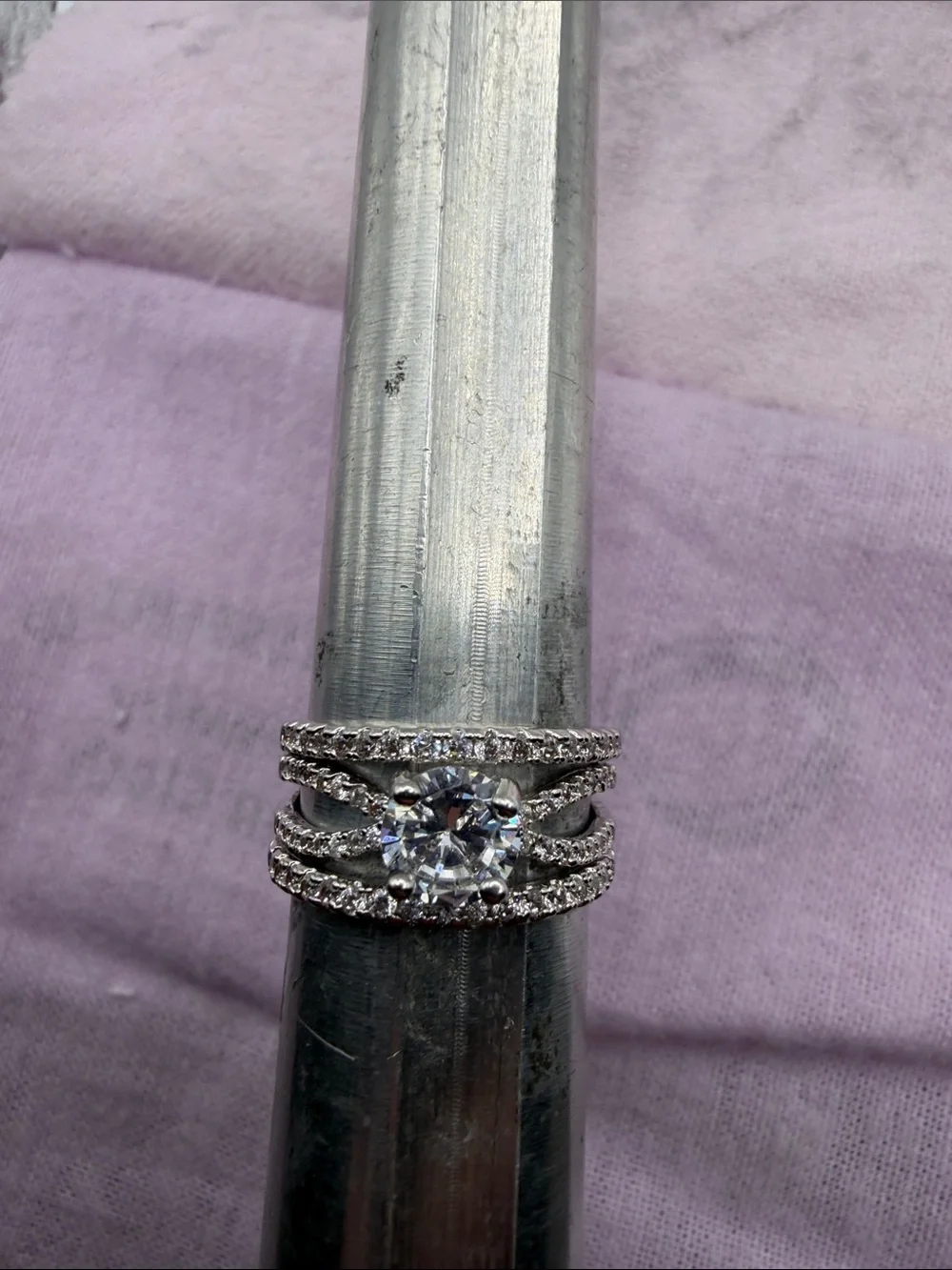 Women’s Moissanite Ring | Size 8 | S925 Sterling Silv